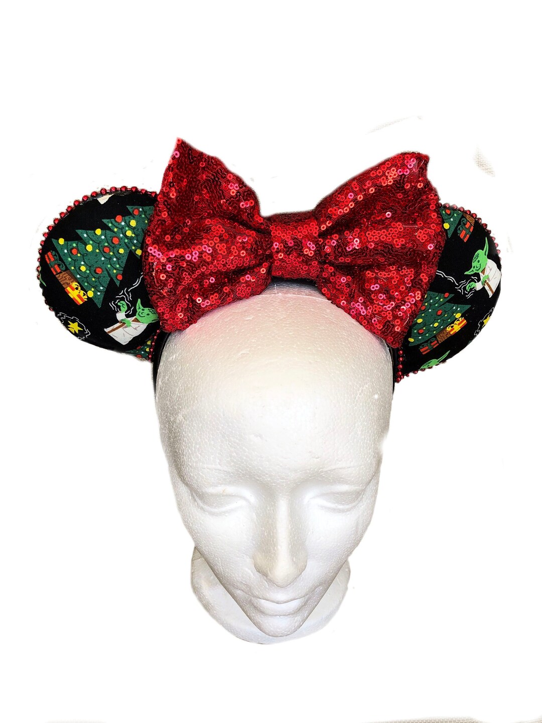 Disney Christmas Party Ears. Disney Christmas Ears. Yoda Christmas Ears