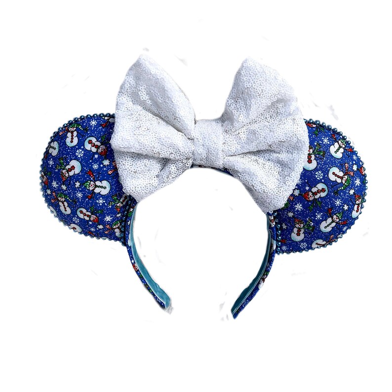 Christmas Mickey Ears. Snowman Ears. Disney Christmas Ears. Etsy
