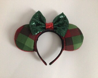 Very Merry Christmas Ears. Disney Christmas Ears. Christmas Sequins Ears. Free Shipping.  Minnie Mouse Ears. Mickey Ears. MVMCP