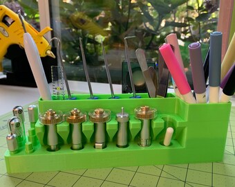Portaherramientas impreso en 3D: Organizador de cortadores Cricut y Silhouette
