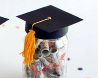 Graduation Cap Mason Jar Lid / 3D Printed