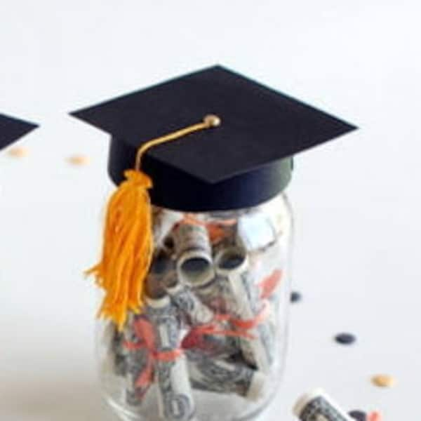 Graduation Cap Mason Jar Lid / 3D Printed