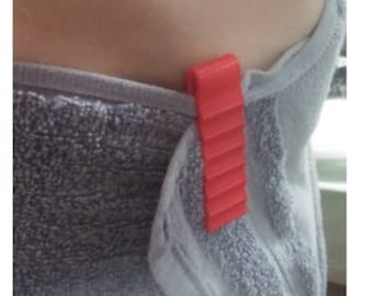 Towel Clip / on the body bath towel holder / bath towel clip / towel clip / bath towel / life hack / handy / 3D Printed / stocking stuffer