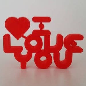 I Love You Sign / Valentines Day Love Sign / love sign / gift for her / gift for wife / gift for daughter / gift for mom / 3D Printed