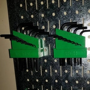Allen Wrench Pegboard Holders / Metric / Imperial / Hex Wrench / Hex Key