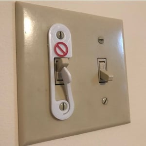 Light Switch Lock: 3D Printed Switch Protector (2 Pack)