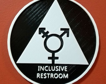 Inclusive Restroom Sign