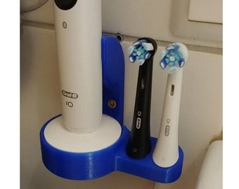 Oral B IO Brush + Head Holder for round base / wall mount / countertop organizer