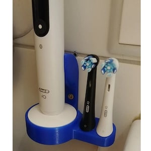 Oral B IO Brush + Head Holder for round base / wall mount / countertop organizer
