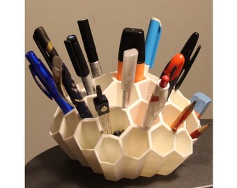 Origami Pen Holder Storage Desk Organizer Design And Geometric Etsy