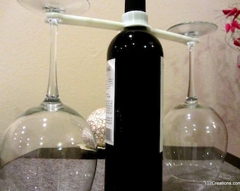3D Printed Wine Glass Bottle Holder: Hands-Free Carrier