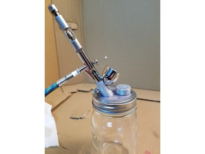 Airbrush Cleaning Pot Stand for Mason Jars / 3d Printed Etsy
