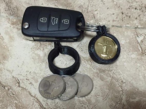 Quarter keychain holder sale