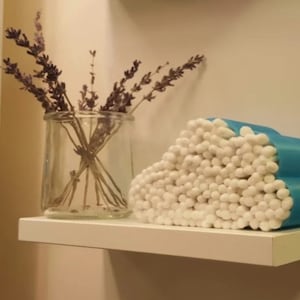 Cotton Swab Holder Cloud / Qtip / Cloud Decor / Bathroom / Bedroom / Makeup / Slay Station