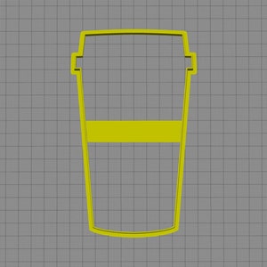 Coffee Cup Cookie Cutter / 3D Printed