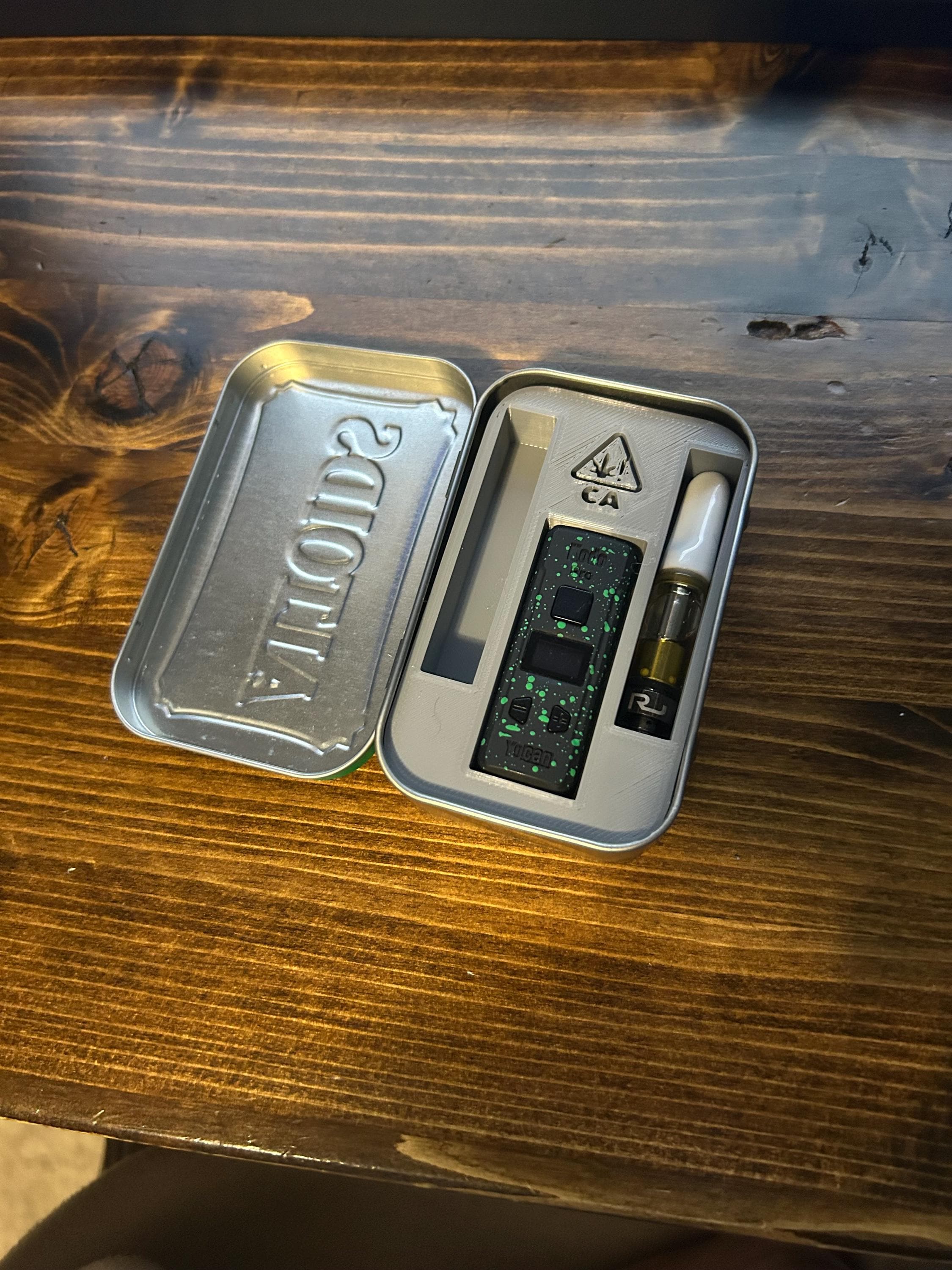 Altoids Tin Insert: Holds Yocan Kodo/pro + 2 Cartridges (1g/0.5g