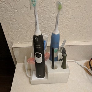 Wall Mount or Countertop Toothbrush / Toothpaste Holder for Philips ...