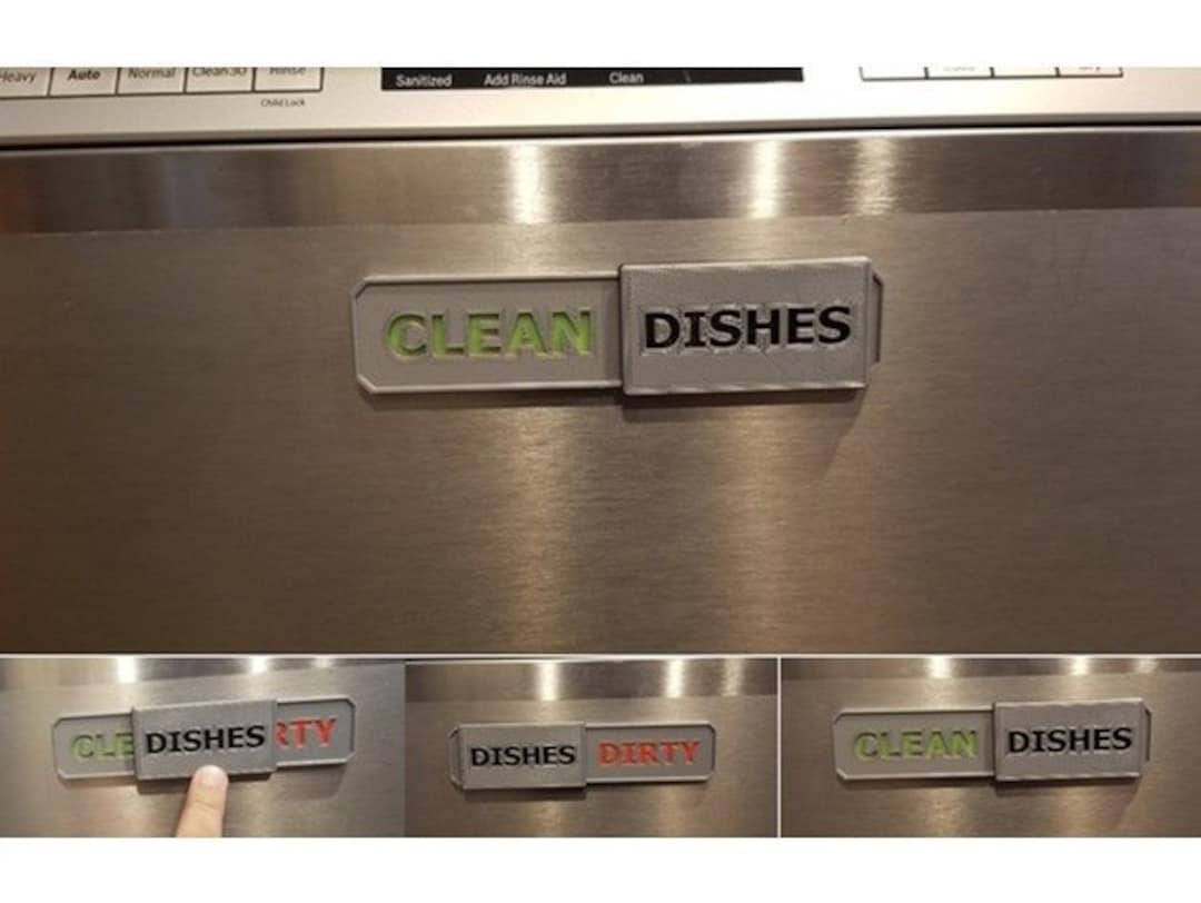 Dishwasher Sign / Dishwasher Clean or Dirty Sign / Dishes Done or Not