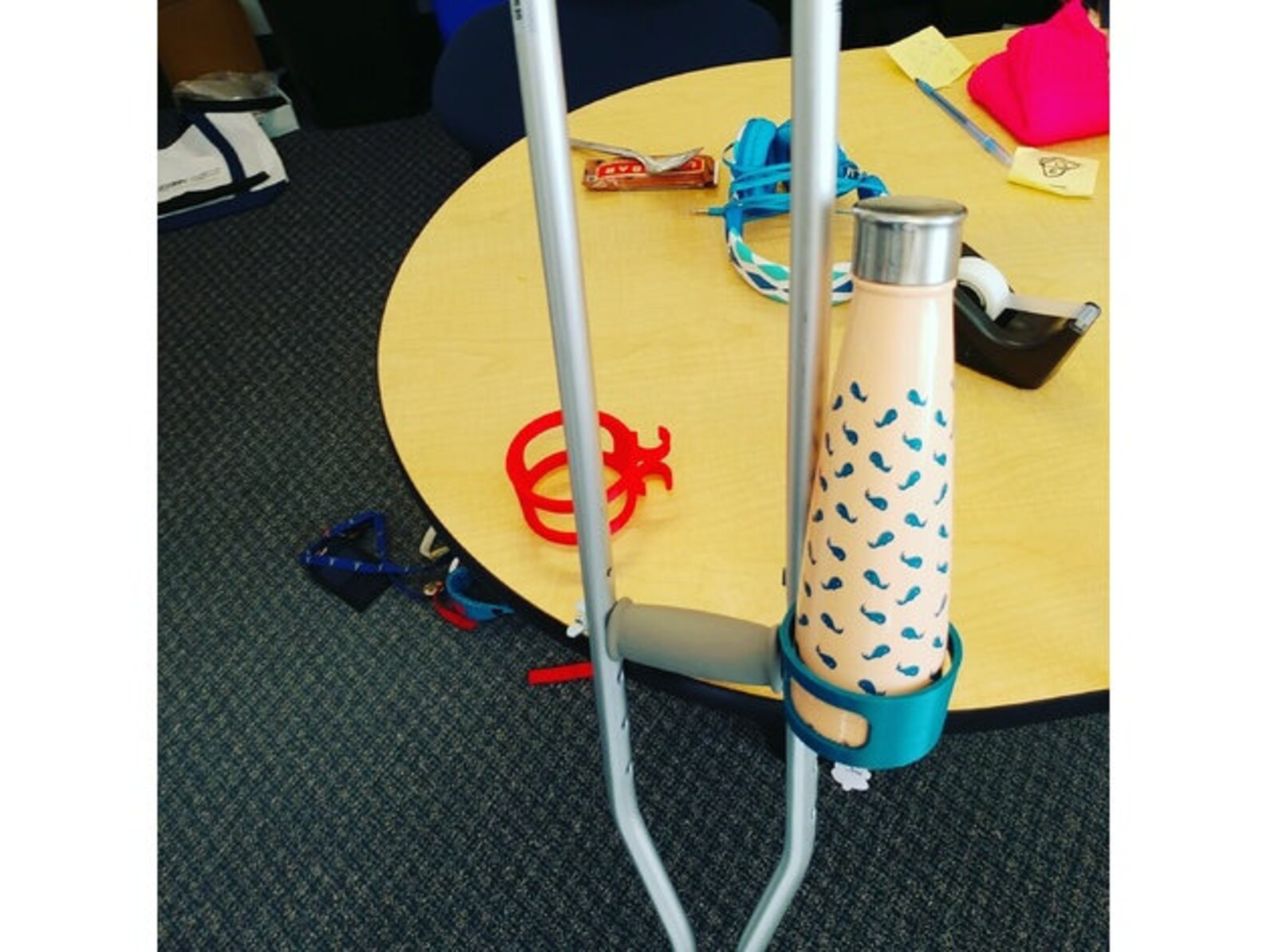 Crutch Coffee Cup Holder / Crutches Cup Holder / Crutch Cup Etsy