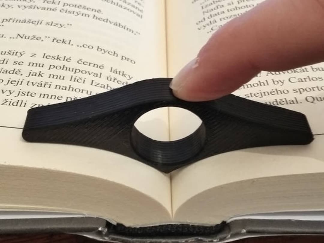 One Handed Book Page Holder 2pack / 3D Printed Etsy