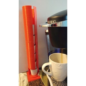 K Cup Holder Tower / Keurig Cup Storage / Coffee Pods / 3D Printed
