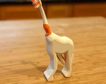 jimmy giraffe girafe tootbrush brosse a dent 70's vintage new box neuf