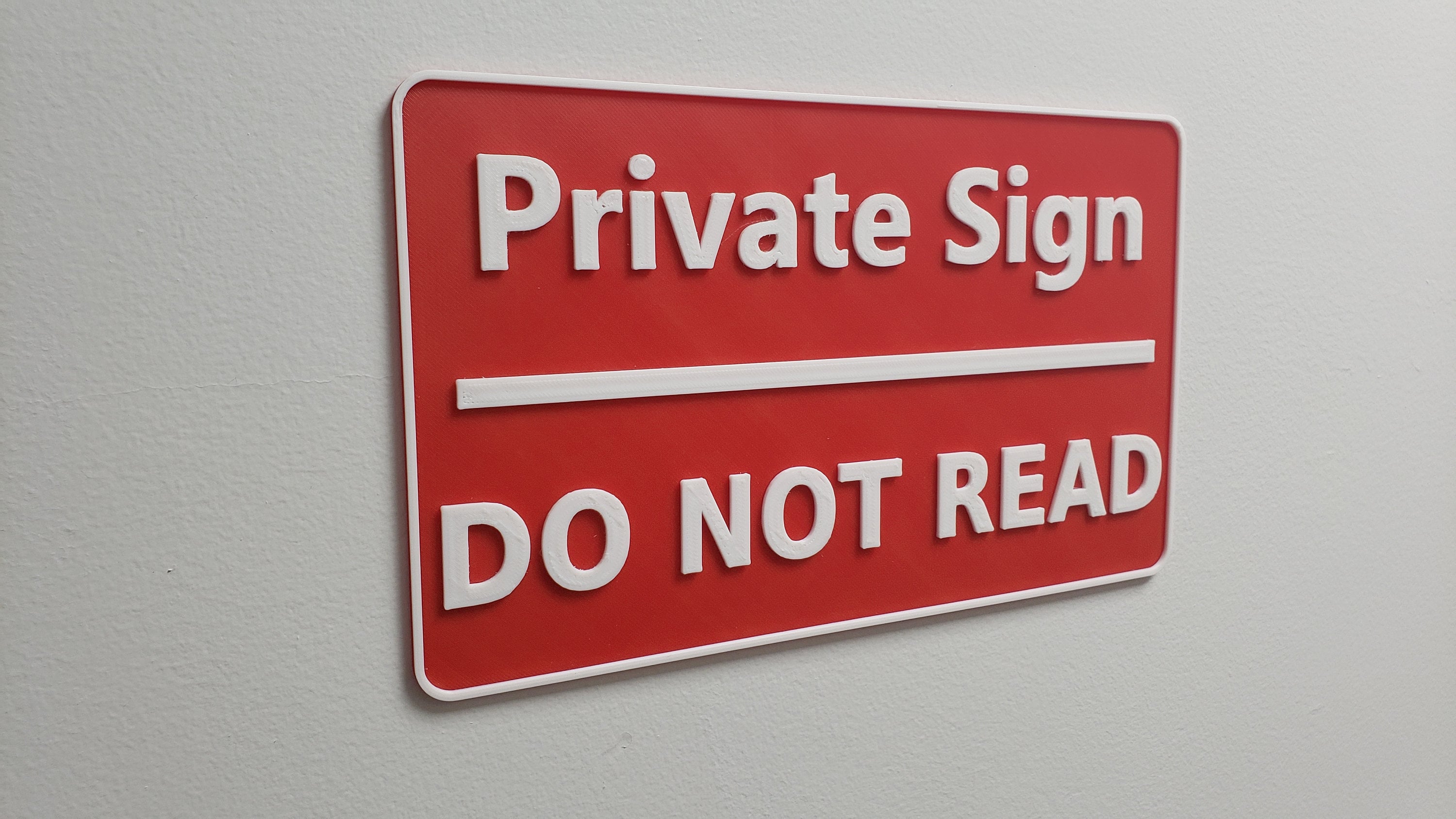 Private Sign / Do Not Read / Funny Sign / Joke Sign / - Etsy Sweden