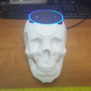 Yorick the Echo Dot Skull Stand / 3D Printed