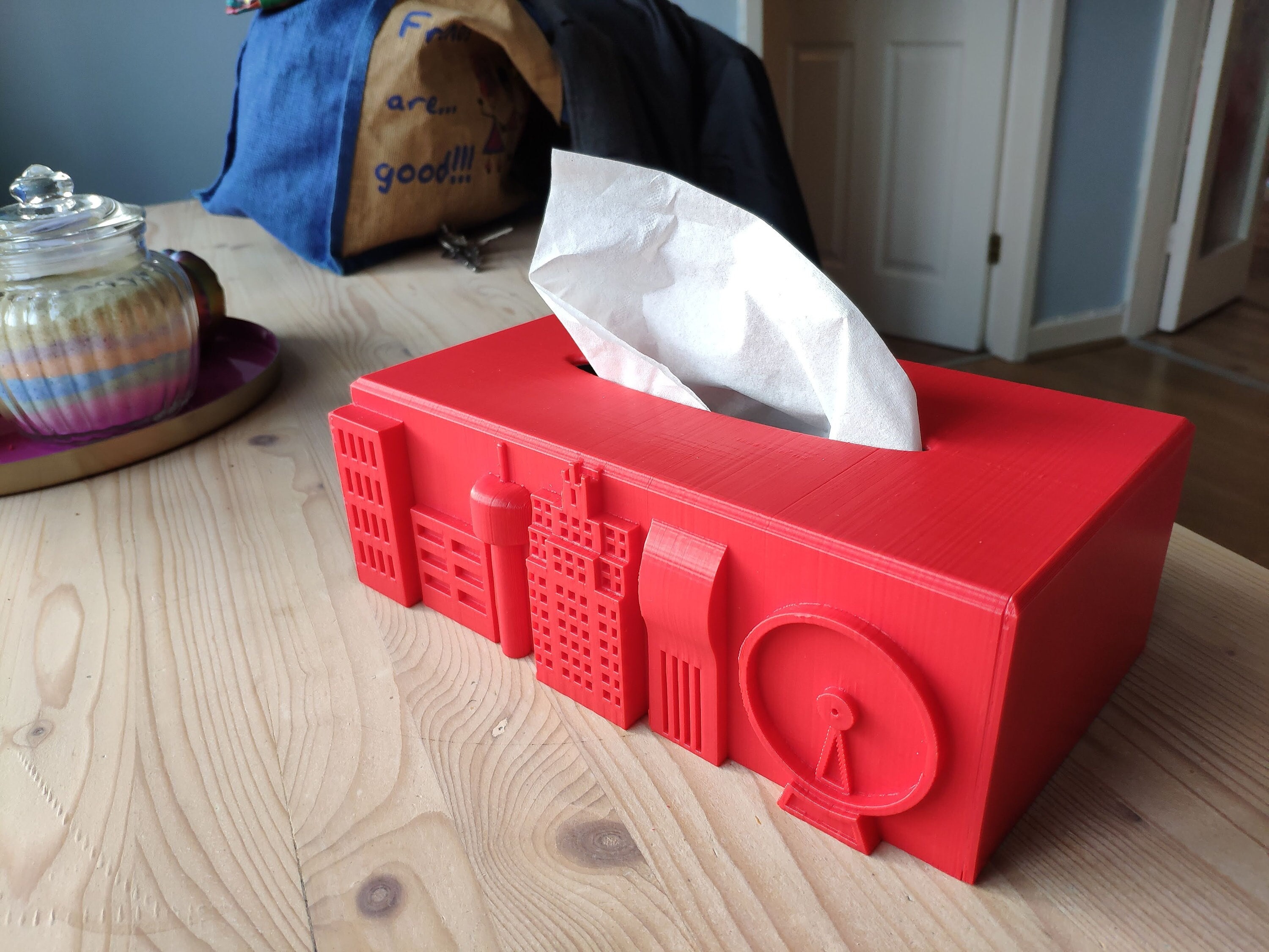 Cityscape Tissue Box Cover / 3d Printed - Etsy