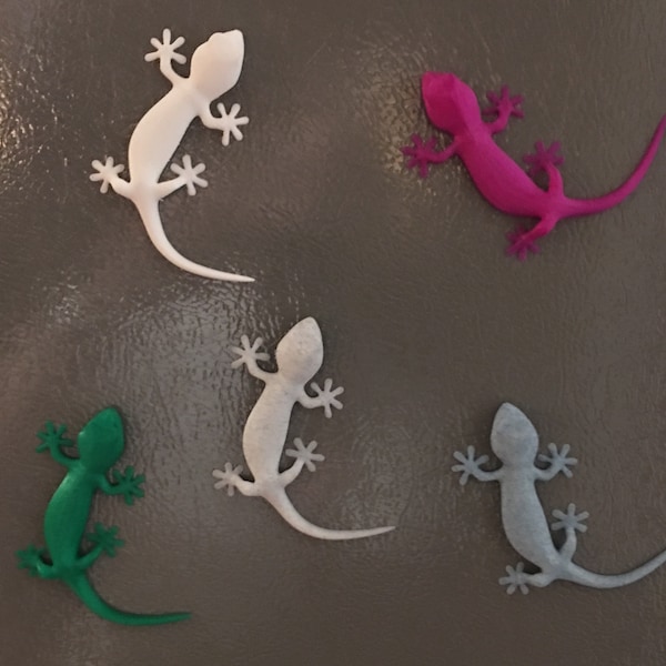 Gecko Magnet / Home Decor / Southwest / Lizard / Cute / Fridge / Kitchen / Office / Gift / Unique / Kids / Boho / 3D Printed