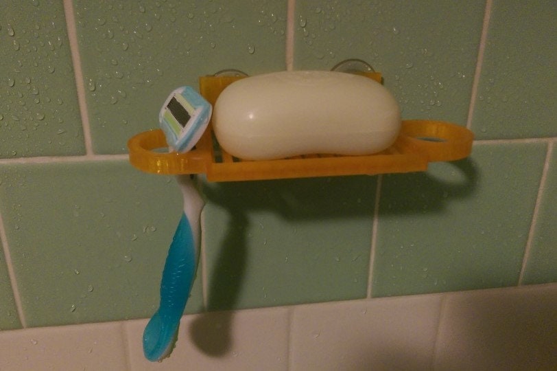 Suction Cup Mounted Soap Dish