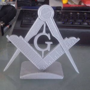 Free Mason Business Card Holder/ Stand / 3D Printed