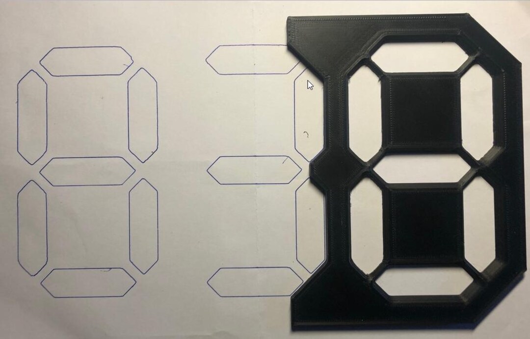 Digital Number Drawing Template Stencil - Etsy