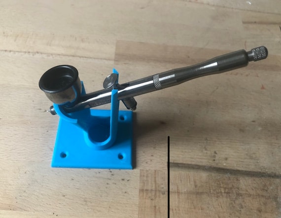 Airbrush Stand - Dual Airbrush Clamp-on Table Mount
