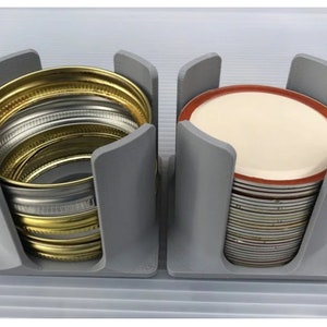 Canning Jar Lid Stackers: Wide Mouth Lid Organizer