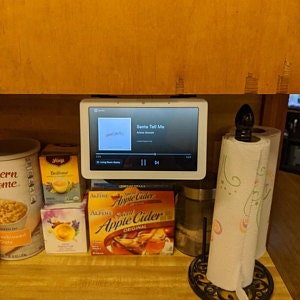 Google Home Hub gen1 Under Cabinet Hanger Bracket / 3d printed / Hub Max / nest hub / nest home image 4