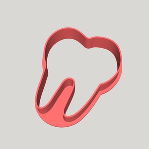 Tooth-shaped Cookie Cutter / 3d printed