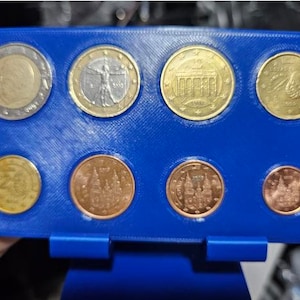 Euro coin set display