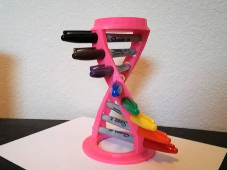 DNA Helix Sharpie Holder: Pen & Marker Organizer image 1