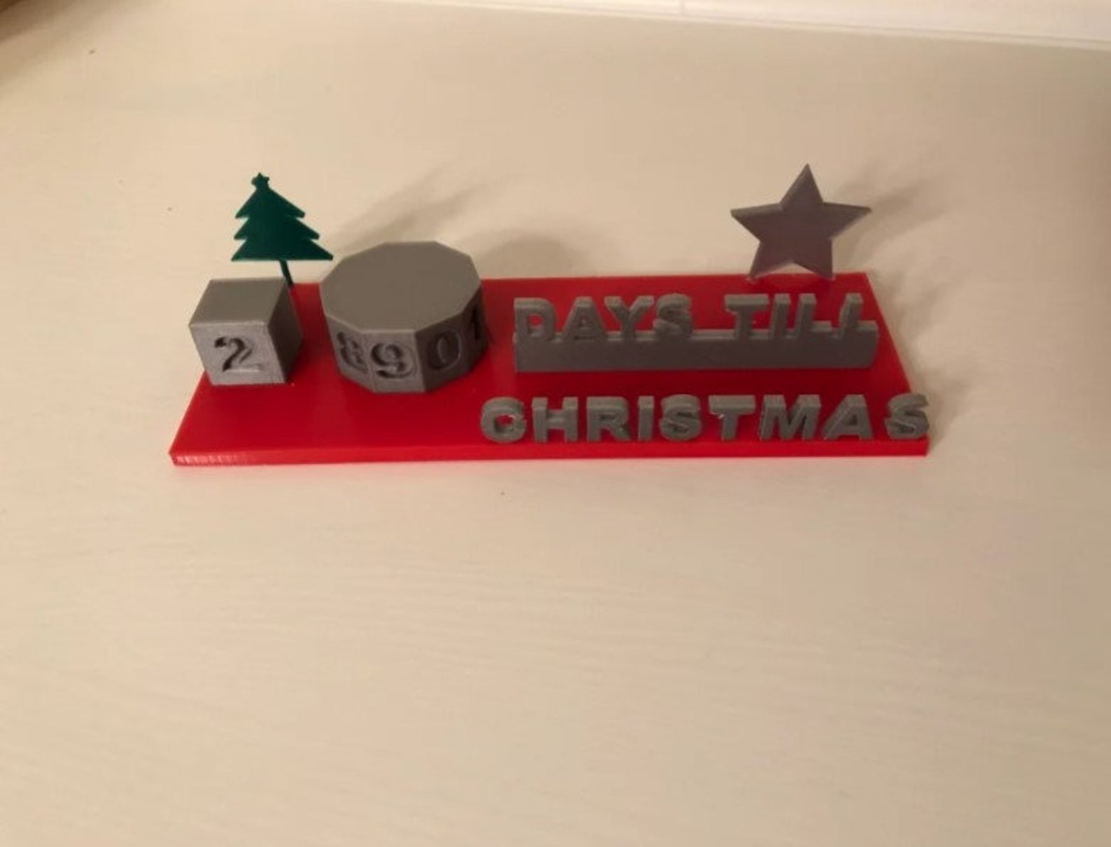 Countdown Till Christmas Display Etsy