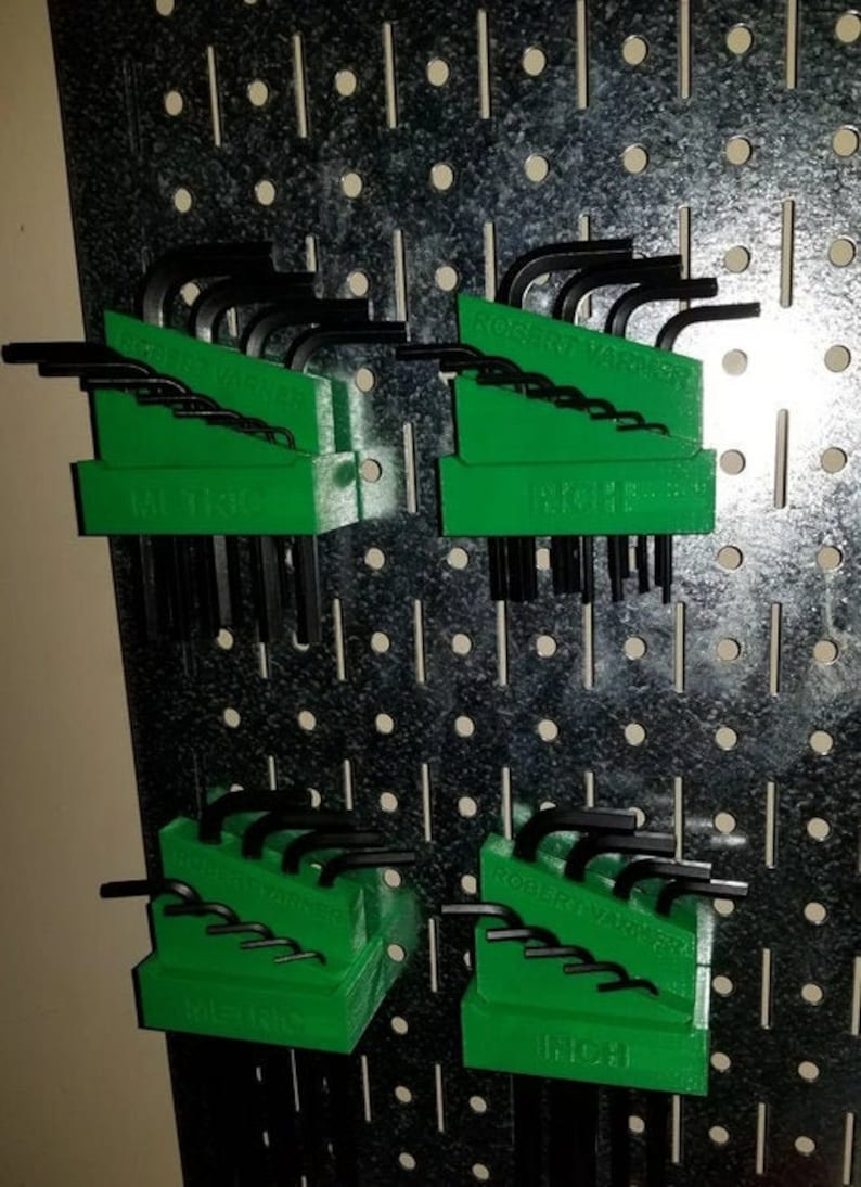 Allen Wrench Pegboard Holders / Metric / Imperial / Hex Wrench Etsy