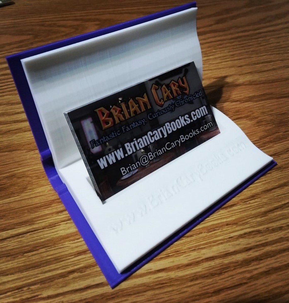 Open Book Business Card Holder / Library / Bookstore / Etsy