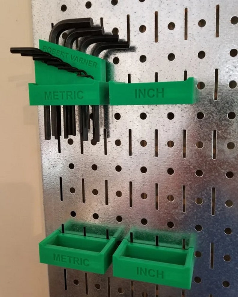 Allen Wrench Pegboard Holders / Metric / Imperial / Hex Wrench Etsy
