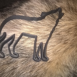 Howling Wolf Cookie Cutter: 3D Printed Canine