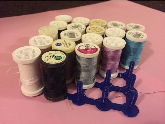 Printed some racks for organizing spools of thread : r/3Dprinting