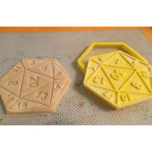 D20 Kakform: 2-delade tärningar för Dungeons and Dragons