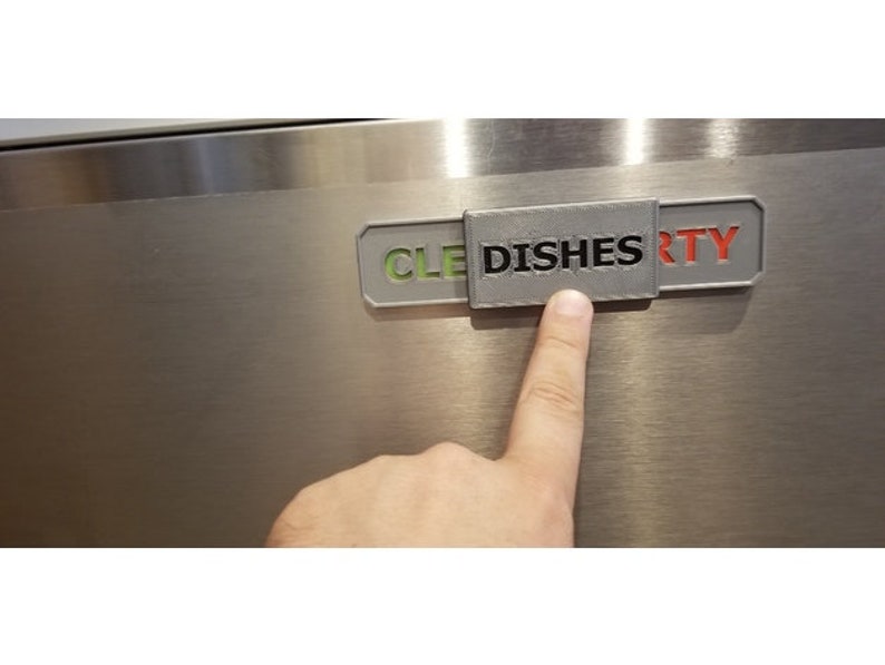 Dishwasher Sign / Dishwasher Clean or Dirty Sign / Dishes Done Etsy