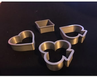 Suit of Cards Cookie Cutters: Poker Night Baking, Set of 4