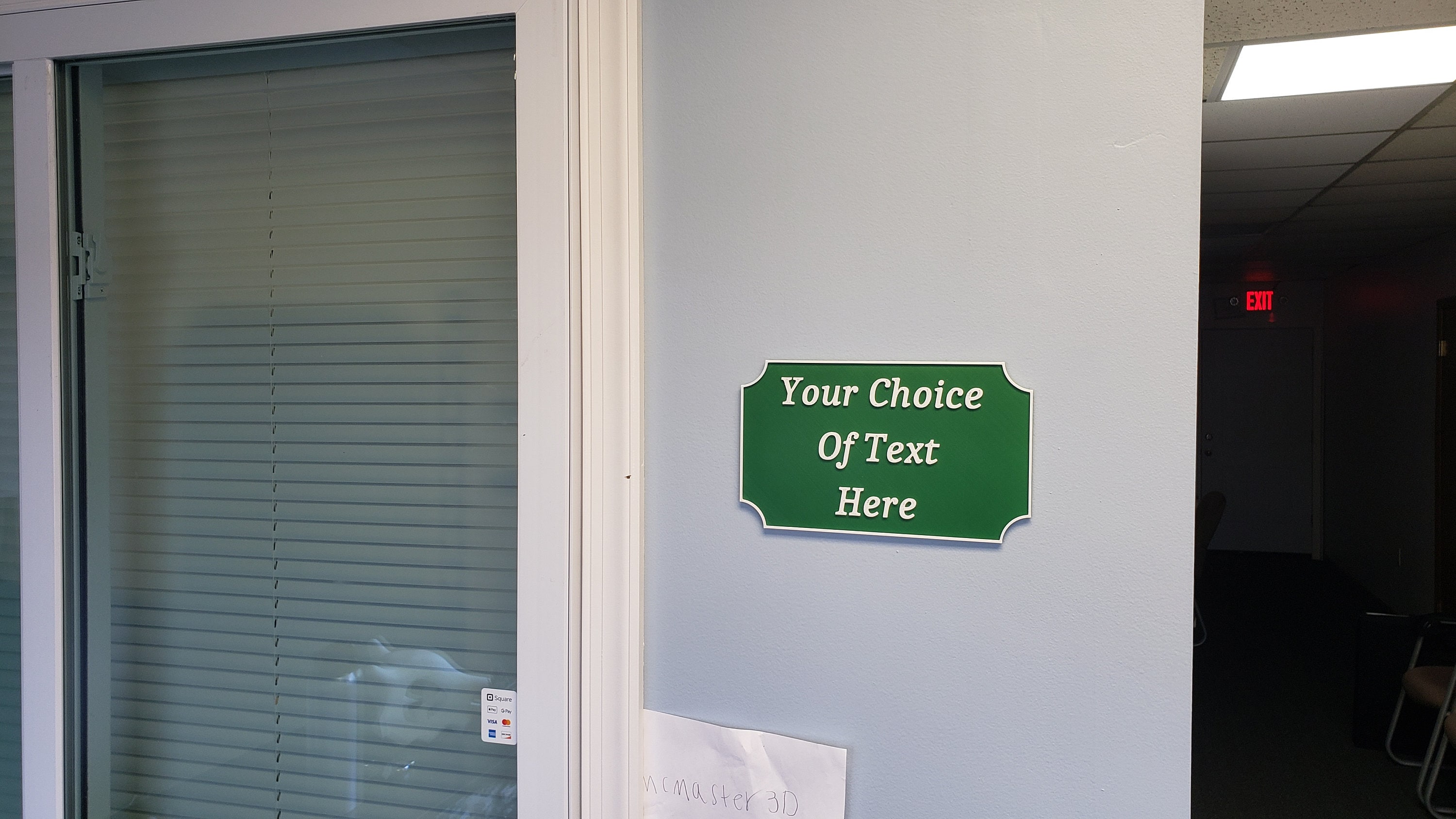 Customizable 3D Printed Sign: Your Text Here (10x6) - Etsy