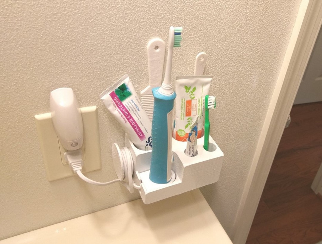 Wall Mount or Countertop Toothbrush / Toothpaste Holder for Philips ...